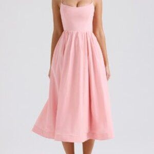 House of CB 	- Lolita - Rose Pink Cotton Corset Sundress
